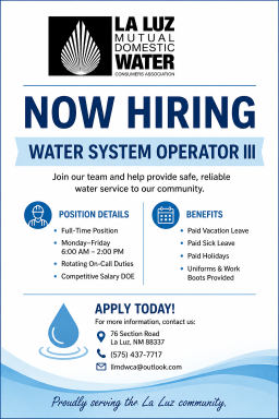 Water System Operator III   